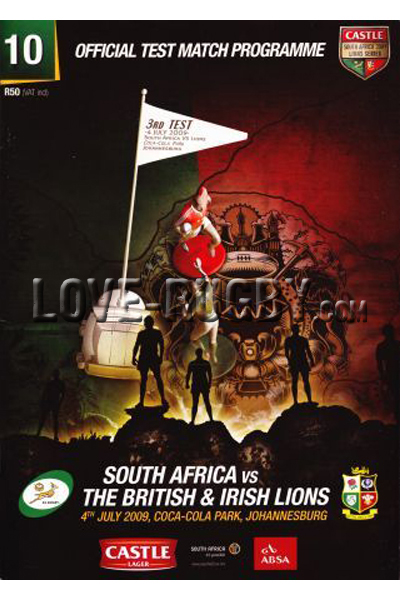 2009 South Africa v British and Irish Lions  Rugby Programme